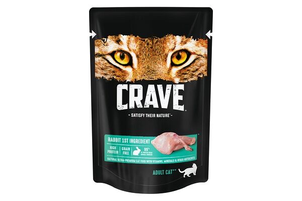 Корм для взрослых кошек Crave Кролик консервированный