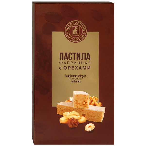 Пастила КФ ВОЛОГДА фабричная с орехами