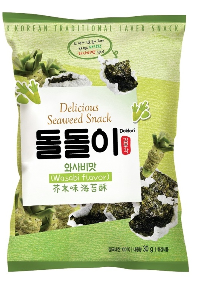 Морская капуста Doldori в кляре со вкусом васаби 30 г Южная Корея