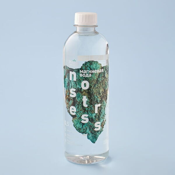 Вода минеральная магниевая негазированная NO STRESS 0.5 л, Россия