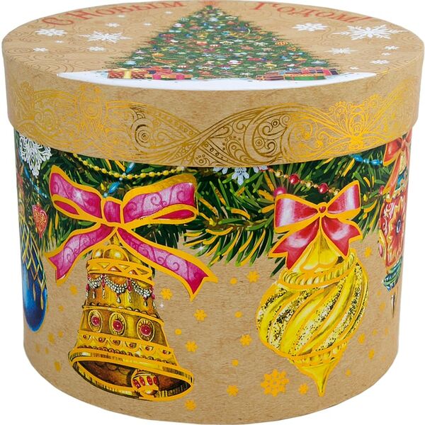 Коробка подарочная Magic Pack Елка с колокольчиками 18*18*14см