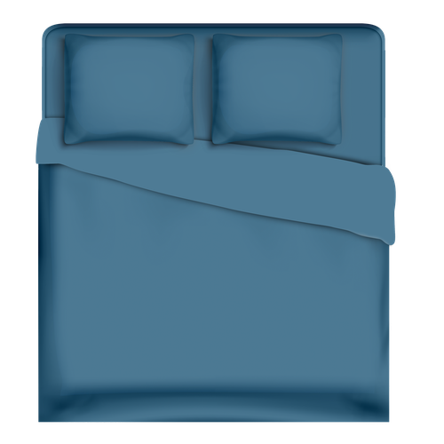 

Пододеяльник Homeclub Евро синий поплин