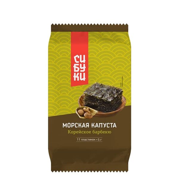 Морская капуста Сибуки сушеная корейское барбекю