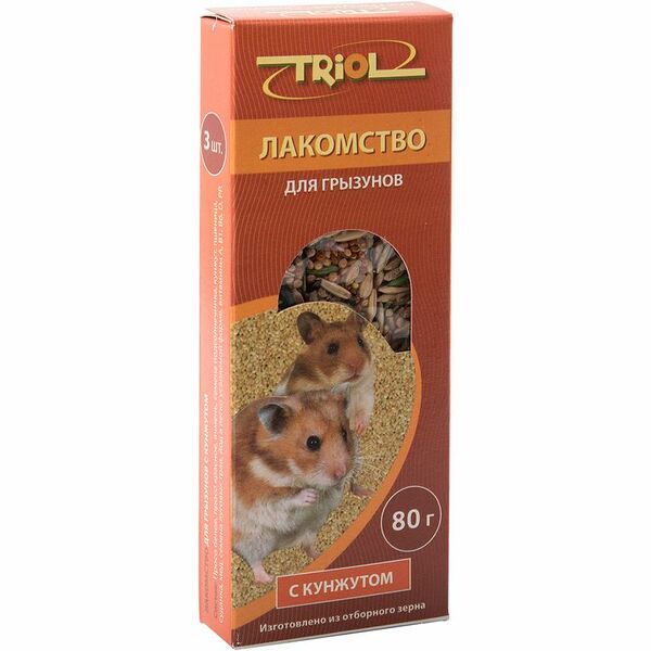 Лакомство Triol для грызунов с кунжутом, 80г