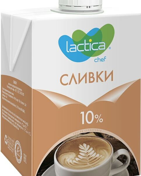 Сливки Lactica 10% 500мл