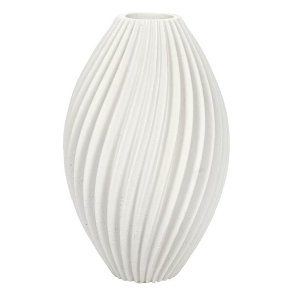 Ваза декоративная Регби, 16х11 см, гипс, белый