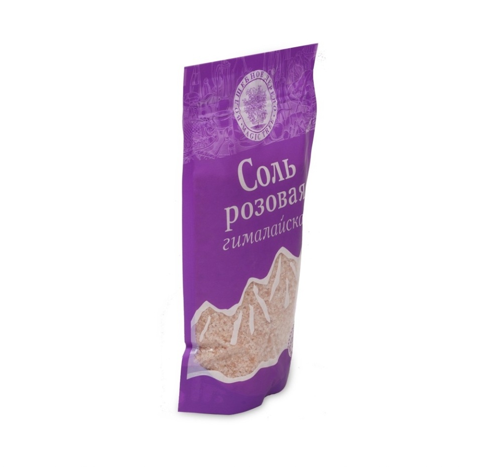 

Соль Волшебное дерево морская розовая "Гималайская" мелкая, 350 г