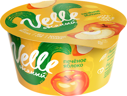 

Продукт овсяный Velle Печеное яблоко ферментированный 140 г