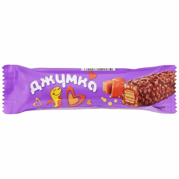 Батончик Джумка вафельный мягкая карамель воздушная кукуруза 37 г