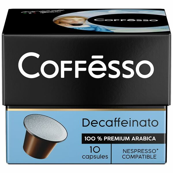 Кофе в капсулах Coffesso Decaffeinato, 10 шт × 5 г