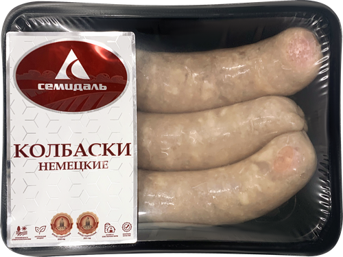 

Колбаски Семидаль Немецкие для жарки кат. Б охл МГА вес до 1.1кг