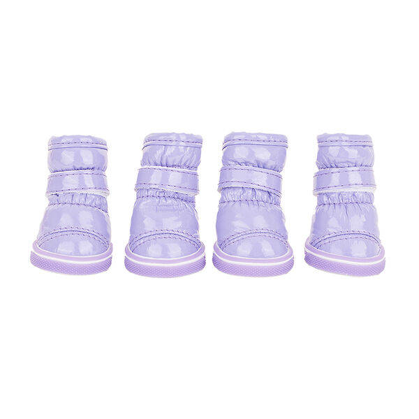 Ботинки-дутики для собак M фиолетовый (унисекс)