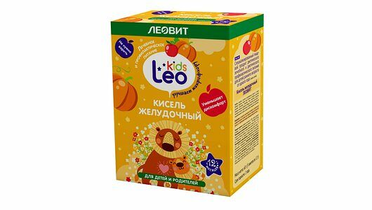 Кисель Леовит Leo Kids желудочный от 1 года 12 г 5 шт