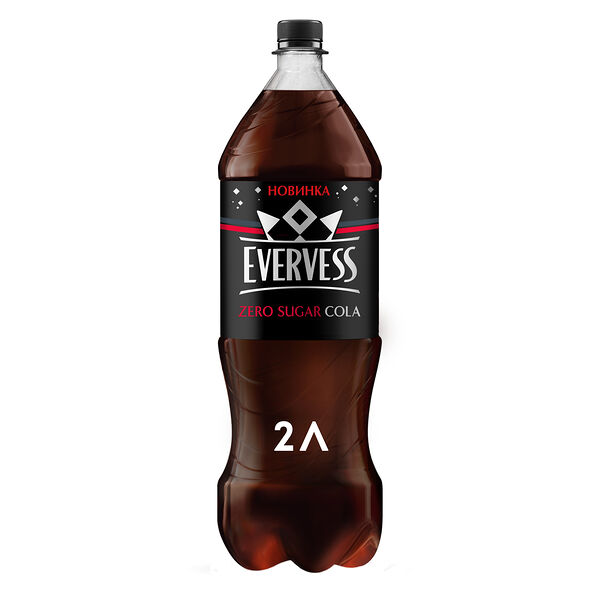 Evervess Cola Zero Sugar/Эвервесс Кола без сахара газированный напиток 2 л