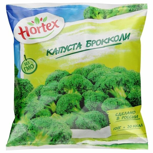 Капуста брокколи Hortex быстрозамороженная 400 г