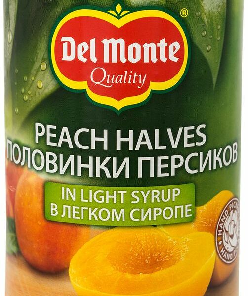 Персики Del Monte половинки в сиропе, 420г