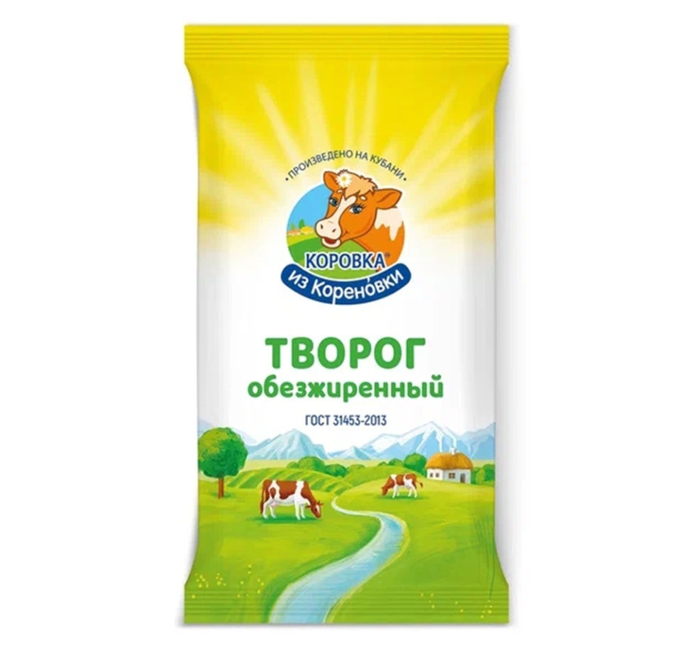 

Творог обезжиренный Коровка из Кореновки 180 г