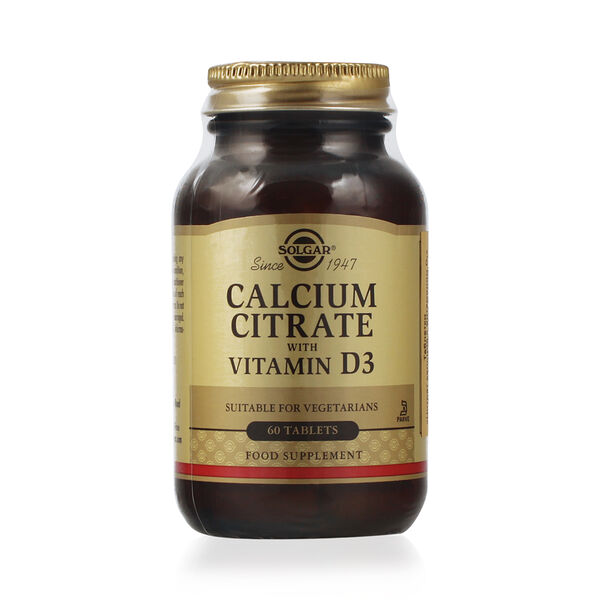 Solgar Цитрат кальция 60 шт таблетки с витамином D3