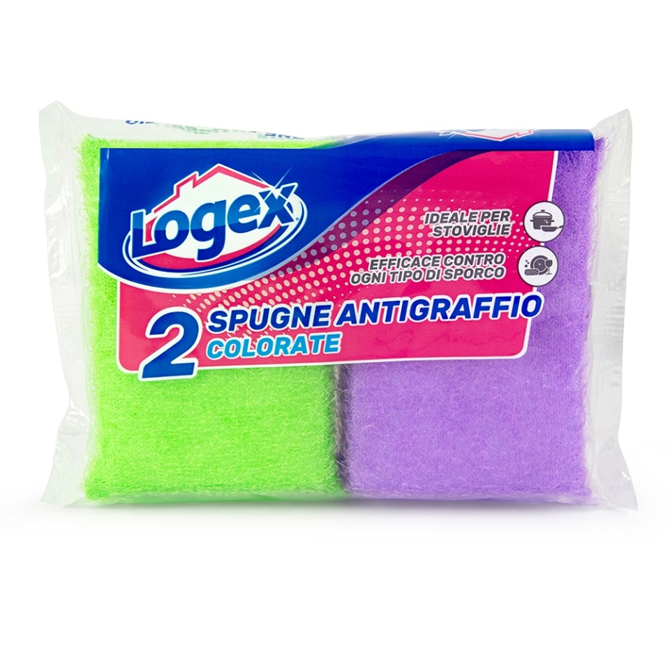 

Губка хозяйственная Logex не царапающая поверхности 2шт., Италия