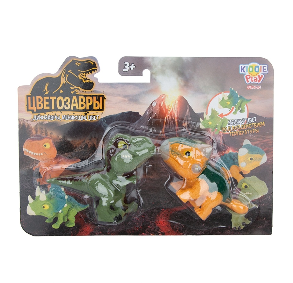 

Игровой набор «Animagic. Два динозаврика, меняющих цвет» в ассортименте, KiddiePlay, Китай