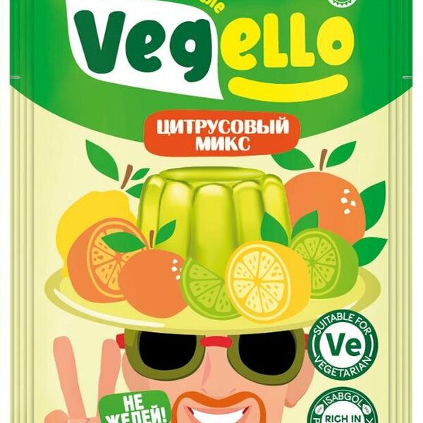 Желе быстрого приготовления Vegello Цитрусовый микс
