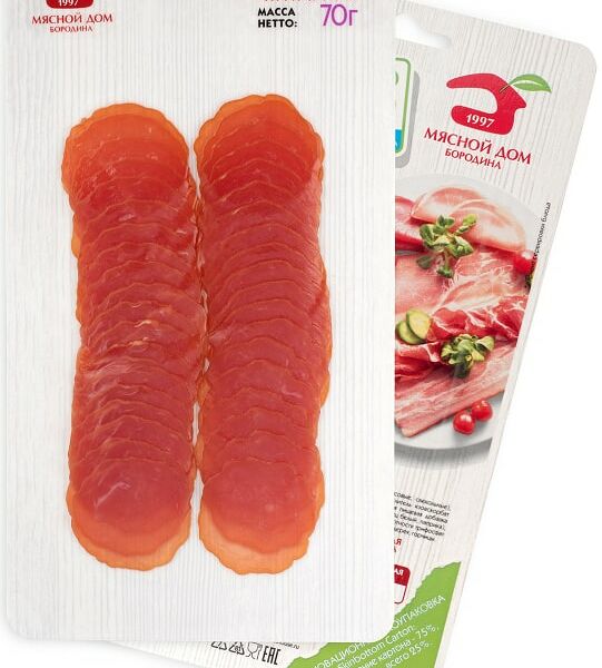 Колбаса Мясной дом Бородина Янтарная 70г