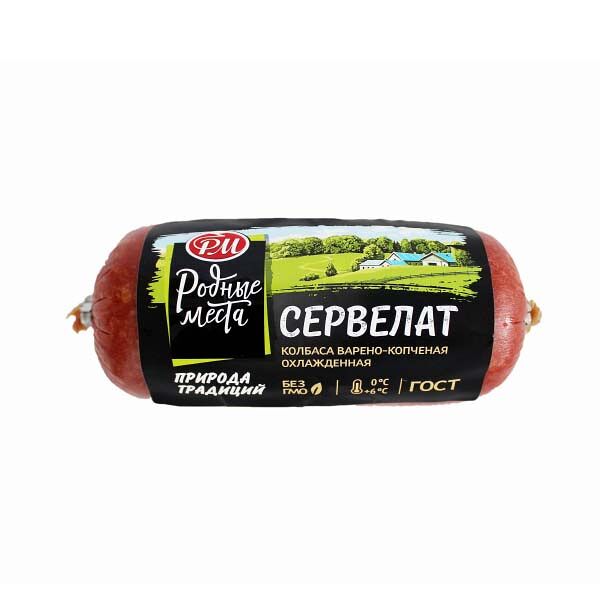 Колбаса Сервелат Родные Места 330гр в/к кат А в/у