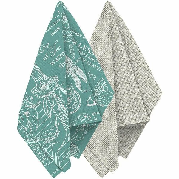 Комплект вафельных полотенец Уютный дом Версаль 2 шт, 40х50 см