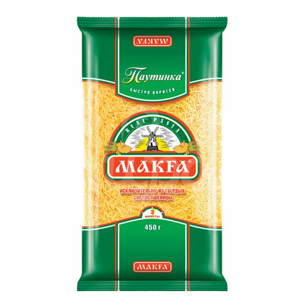 Макаронные изделия Макфа 400гр Вермишель Паутинка пакет
