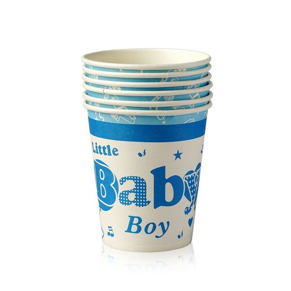 Одноразовая посуда стаканчики бумажные 6шт