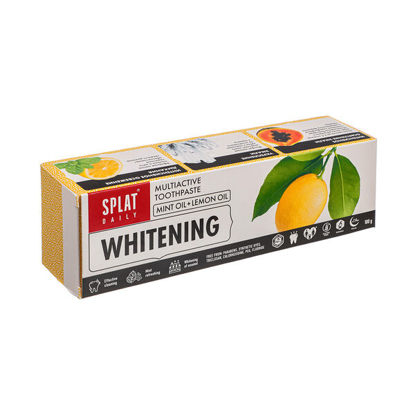 Зубная паста splat expert care,80мл/отбеливание,комплексная 100гр