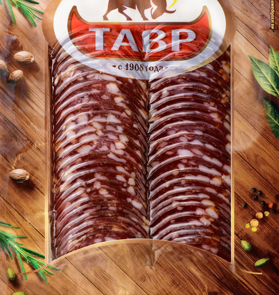 Колбаса сырокопченая Тавр Филейная нарезка 90 г