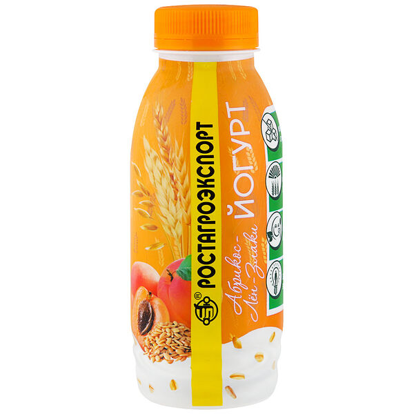 Йогурт Ростагроэкспорт абрикос-лён-злаки 2,5%