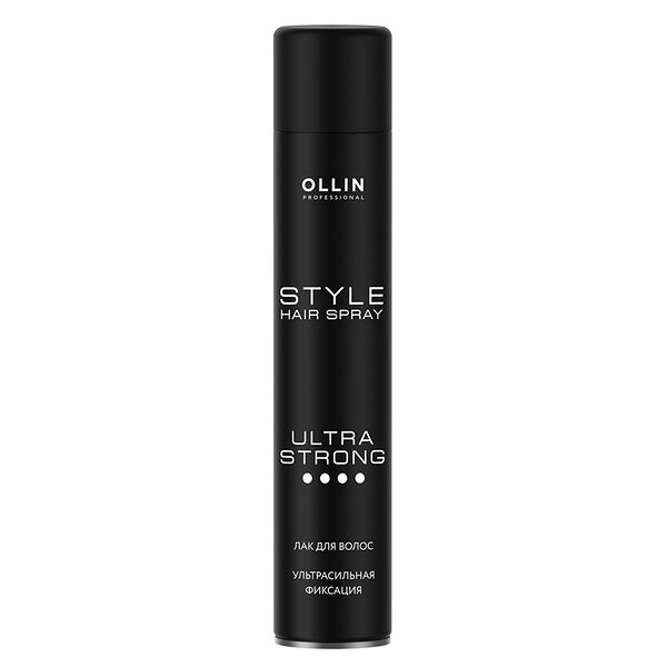Лак для волос `OLLIN` `PROFESSIONAL` STYLE ультрасильной фиксации 500 мл