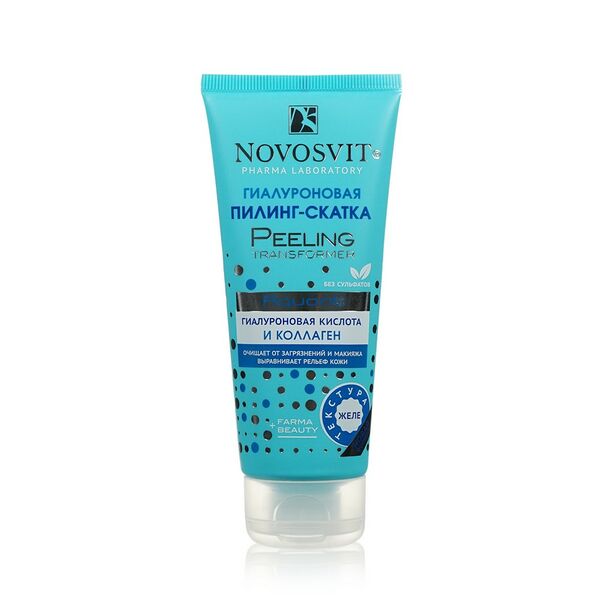 Пилинг-скатка Novosvit Aquanti гиалуроновая кислота и коллаген 100 мл