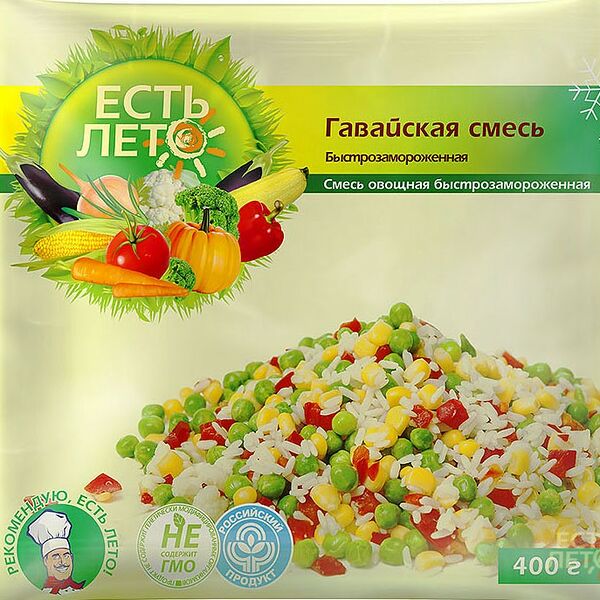 Овощная смесь Есть лето Гавайская 400г