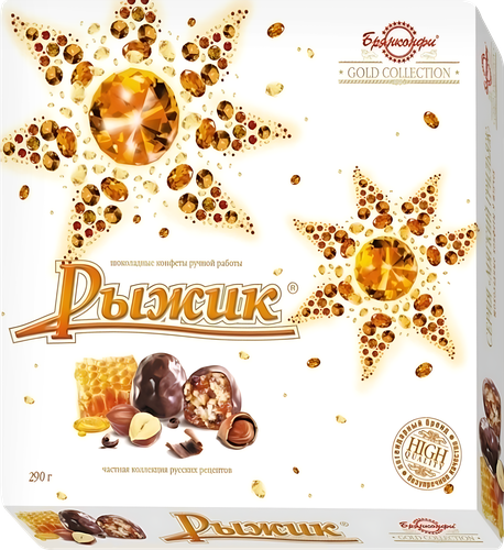 

Конфеты глазированные Брянконфи Рыжик с цукатами и орехами 290 г