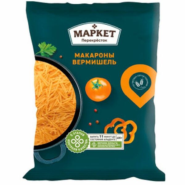 Вермишель группа А высший сорт Маркет Перекрёсток, 400г