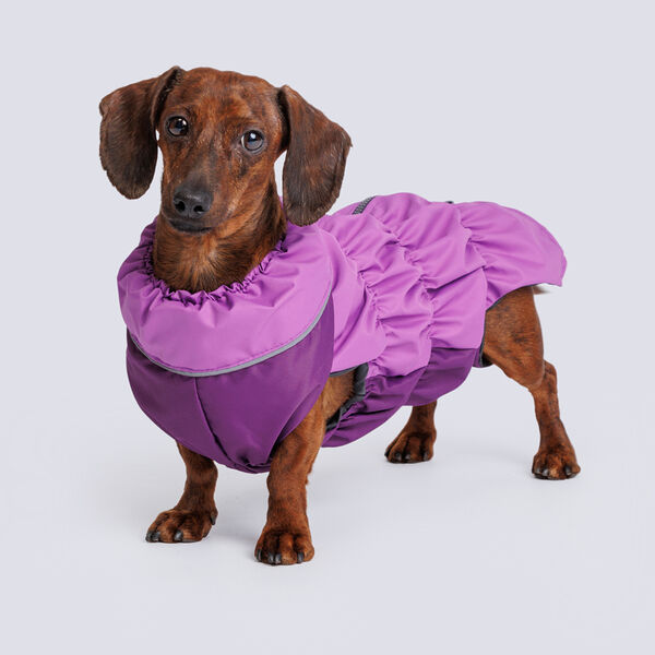 Жилетка мембрана с подкладкой девочка спина 28 грудь 46 сирень