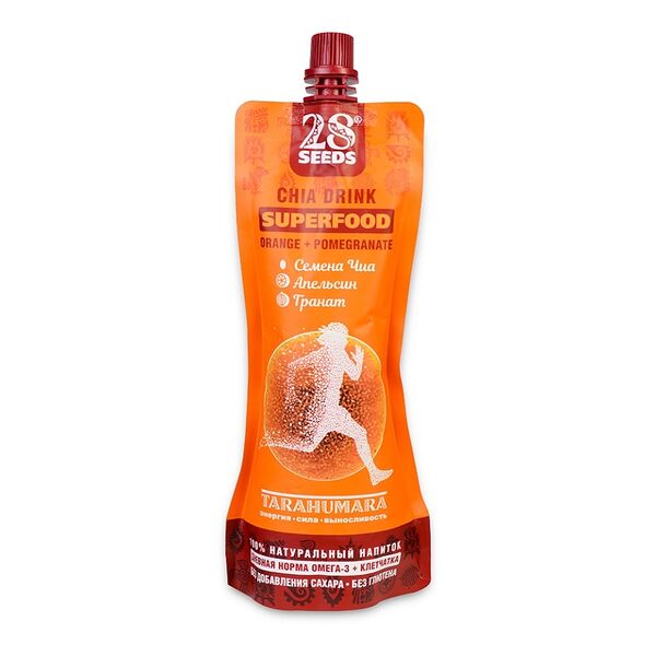 Напиток Чиа Апельсин-Гранат 28 SEEDS СУПЕРФУД 250 мл