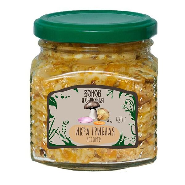 Икра Зонов и Сыновья грибная 420г, Россия