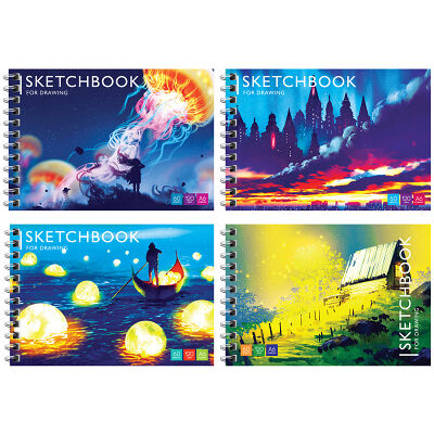 Скетчбук-блокнот 60л., А6  