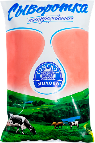 Сыворотка молочная ТОМСКОЕ МОЛОКО пастеризованная, без змж, 900г