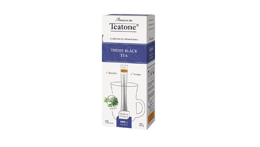 Чай черный Teatone Thyme Black Tea с чабрецом, 15 стиков