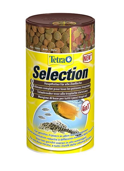 Tetra Selection корм для всех видов рыб (хлопья, чипсы, гранулы)