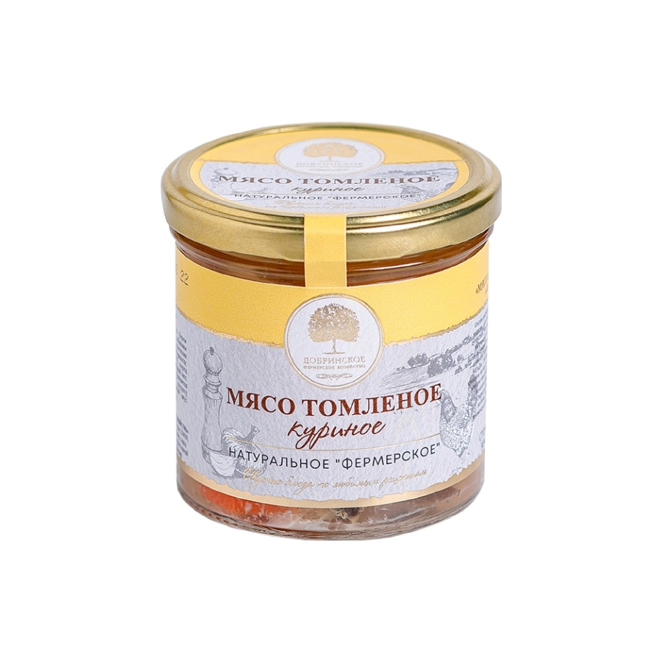 

Мясо цыпленка томленое Добринское Фх Фермерское натуральное 300 г