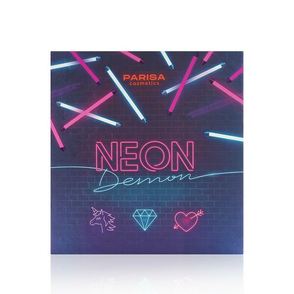 Тени для век Parisa Cosmetics Neon Demon , 16 оттенков , 25г