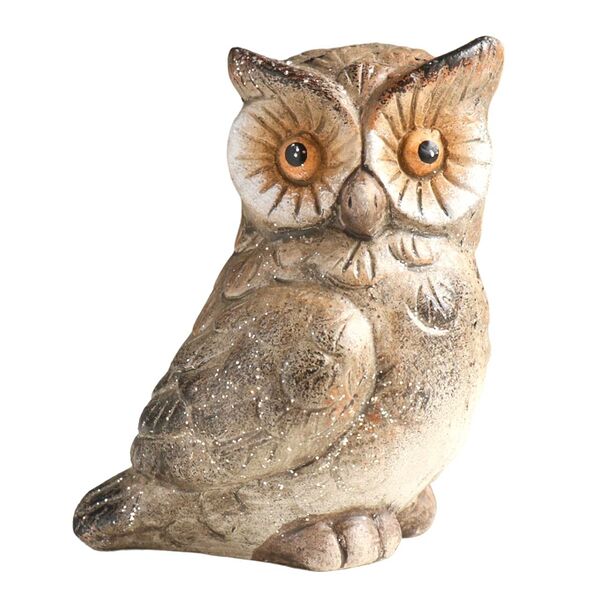 Фигурка декоративная Древесный филин, 10х7х11.2 см, керамика