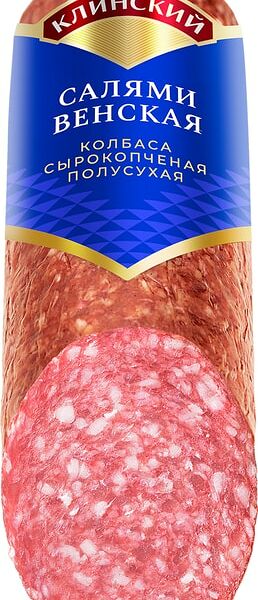 Колбаса Клинский Салями Венская сырокопченая 300г