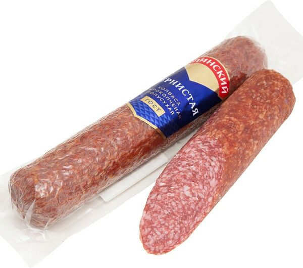 Колбаса Клинский Зернистая сырокопченая полусухая 0.4-0.5кг